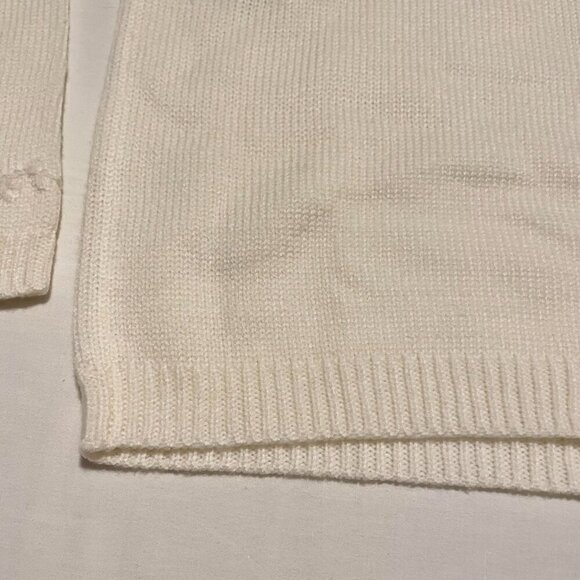 Vintage Karen Scott Cable Knit Sweater Womens Large Made in Hong Kong - Picture 15 of 16